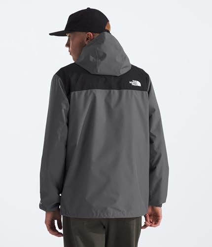 THE NORTH FACE جاكيت أنطورا المقاوم للماء للرجال من ذا نورث فيس (مقاسات عادية وكبيرة) | معطف مطري مقاوم للرياح وماء، غطاء رأس قابل للتعديل 3 قطع، لؤلؤي مدخن/أسود TNF-NPF، كبير - Image 3
