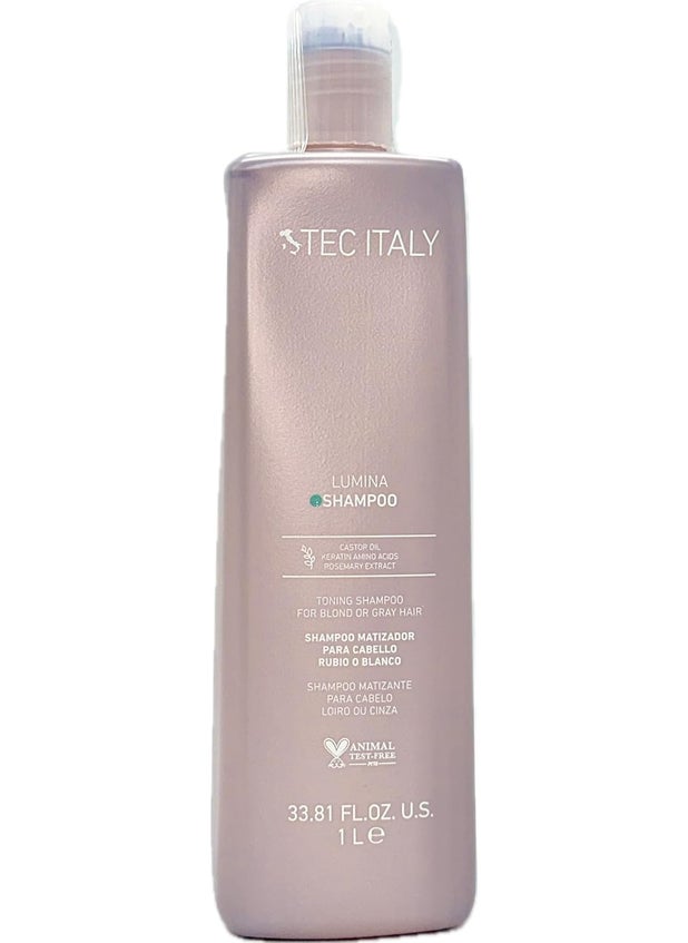 Tec Italy Tec Italy Lumina Shampoo for Blond and Gray Hair 1000ml338oz 