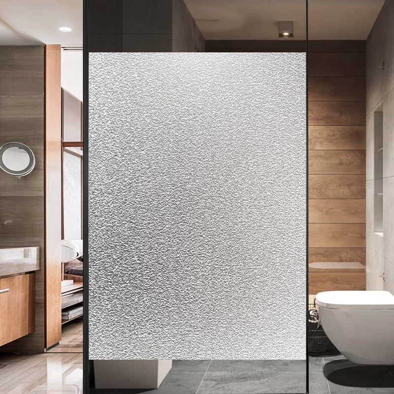 The Seven Colours Frosted Glass Film Vinyl for Window Decoration Privacy Opaque Sparkle Frosted Self Adhesive Glass Film Vinyl Anti UV Heat Resistant Office Glass Film 48x24 Inches - Image 3