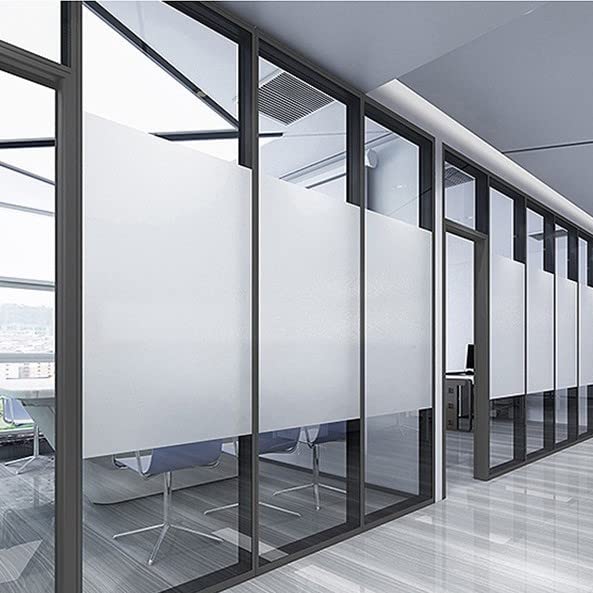 The Seven Colours Frosted Glass Film Vinyl for Window Decoration Privacy Opaque Sparkle Frosted Self Adhesive Glass Film Vinyl Anti UV Heat Resistant Office Glass Film 48x24 Inches - Image 2