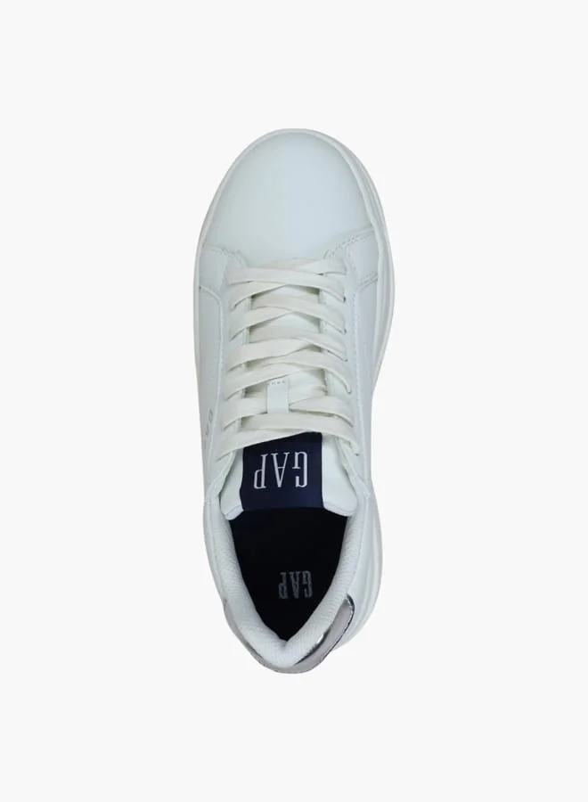 GAP Women's Panelled Sneakers with Lace-Up Closure - PARADISE II