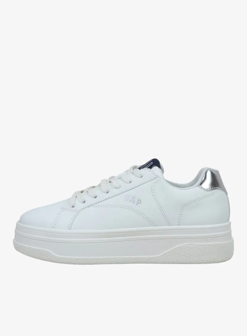 GAP Women's Panelled Sneakers with Lace-Up Closure - PARADISE II