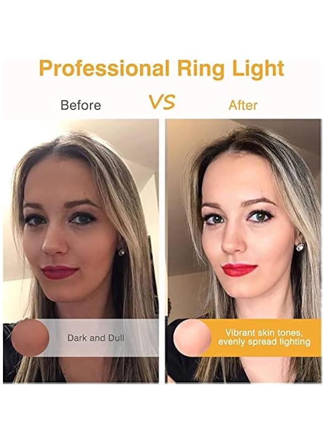 Clip on Ring Light,  Rechargeable 60 LED Selfie Ring Light for Phone, Laptop, Tablet (3 Models, 5 Level Brightness) - Image 2