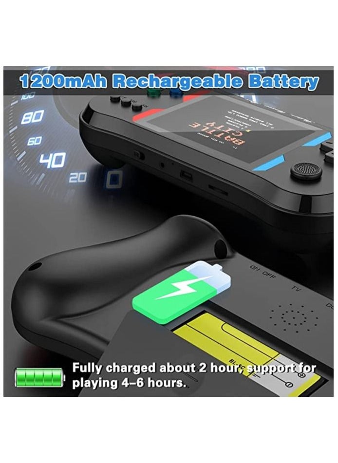 XiuWoo X7M Classic Handheld Game Console for Kids Retro Mini Game Console with 500 Classic Games Support TV Connection & Two Players for Kids  - Image 4