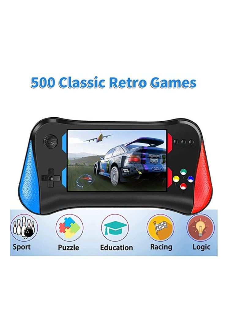 XiuWoo X7M Classic Handheld Game Console for Kids Retro Mini Game Console with 500 Classic Games Support TV Connection & Two Players for Kids  - Image 2