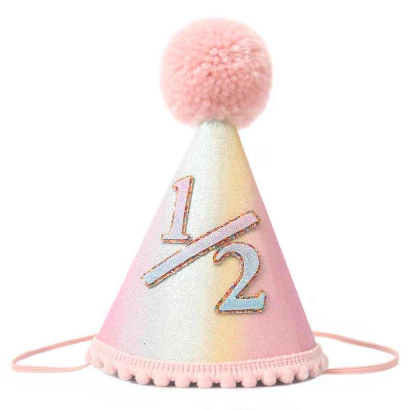 FUTNH Half Birthday Rainbow Hat COSTUME HEADWEAR Hat Rainbow Birthday Celebration For Baby Childrens Mini Size Hand Wash Only - Image 2