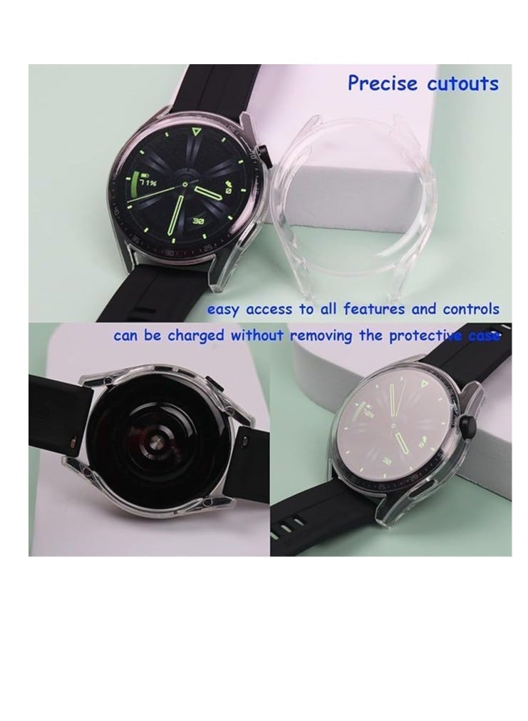 Case For Huawei Watch GT 3 42mm Ultra-thin HD Soft TPU Screen Protector Bumper Protective Shell Shockproof All-Around Protective Case Cover - Image 2