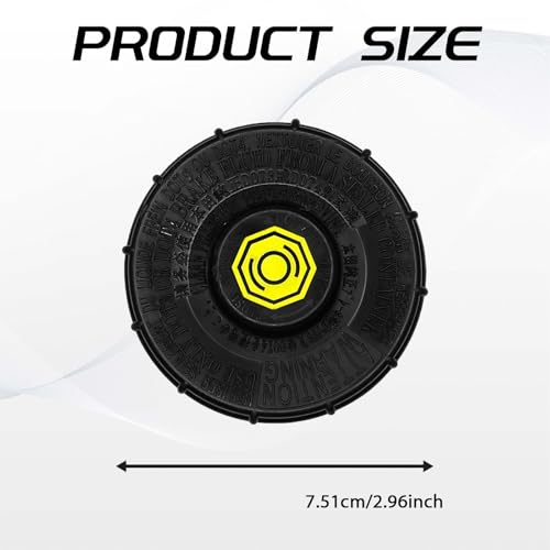 QQWD Brake Fluid Cap Brake Master Cylinder Tank Fluid Reservoir Cap Replacement for Honda Car Accessories OEM46662SLEJ01 46662SDCA02 Compatible with Honda Accord Fit S2000 CRV Civic - Image 3