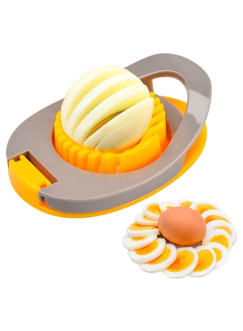 Egg Slicer for Hard Boiled Eggs, Egg Cutter Strawberry Slicer, Heavy Duty Stainless Steel Wire Egg Cutter for Hard Boiled Eggs/Soft Fruits/Butter/Mushroom - Image 1
