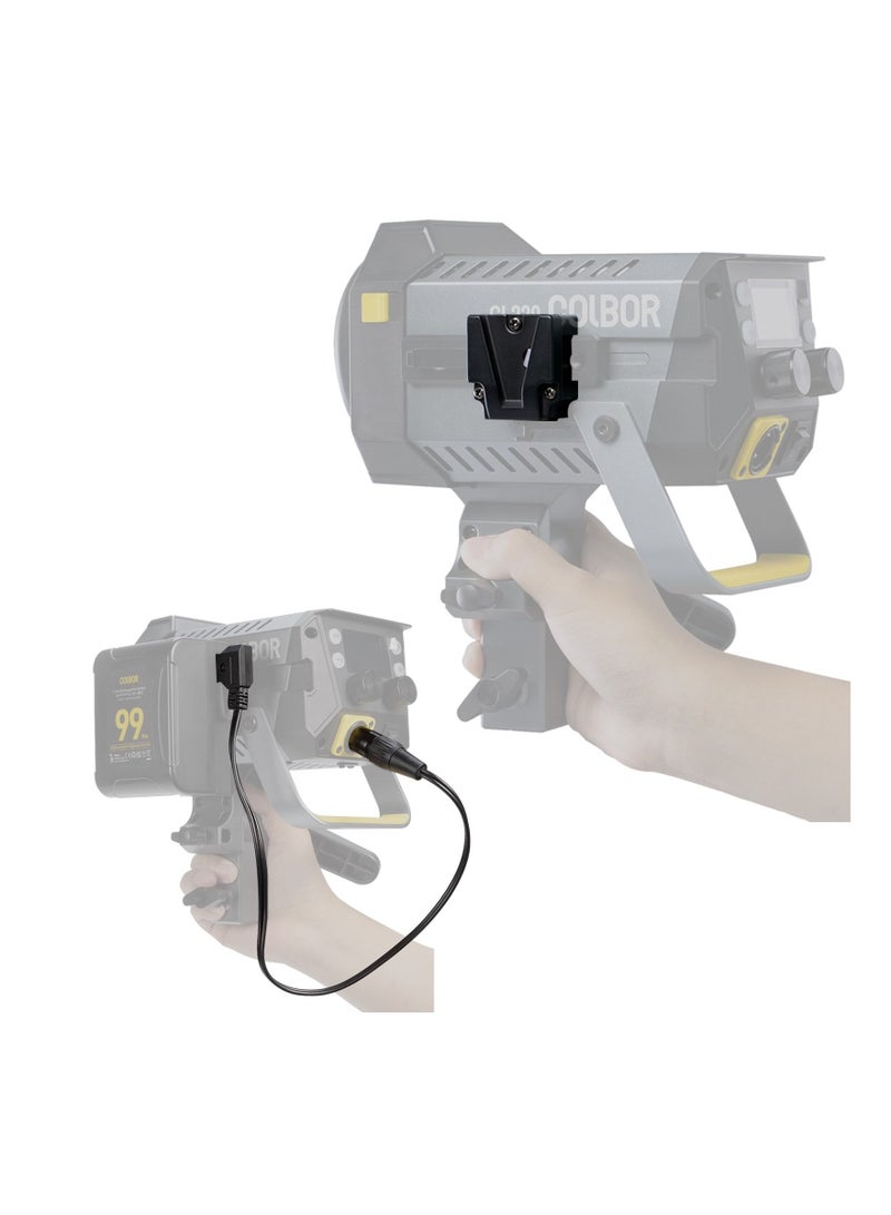  COLBOR COLBOR VM3 V-mount Adapter and D-Tap to XLR Battery Cable - Image 1