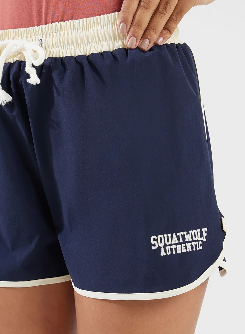 SQUATWOLF 2In1 Piped Shorts