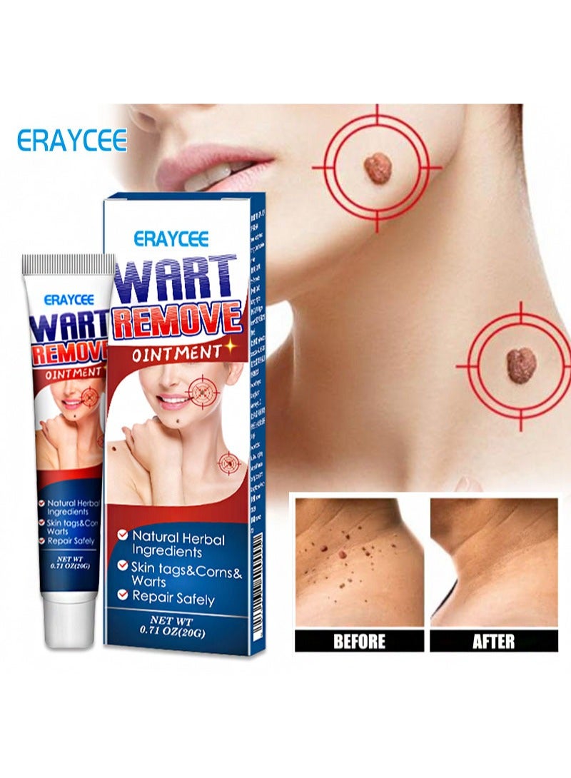 ERAYCEE 2 Pieces Wart Remove Ointment，Natural Herbal Wart Removal Cream, Treatment Of Common Warts  - Image 2