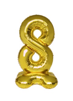 Gold Stand Number Balloon 8 40''