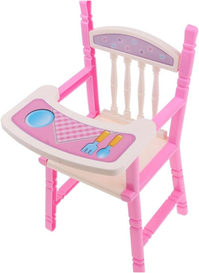 silvercnc Lifelike Baby Doll High Chair for 9-11 Reborn Girl Doll Kids Birthday Gift  - Image 2