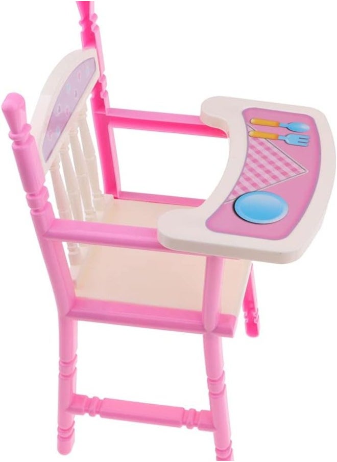 silvercnc Lifelike Baby Doll High Chair for 9-11 Reborn Girl Doll Kids Birthday Gift  - Image 1