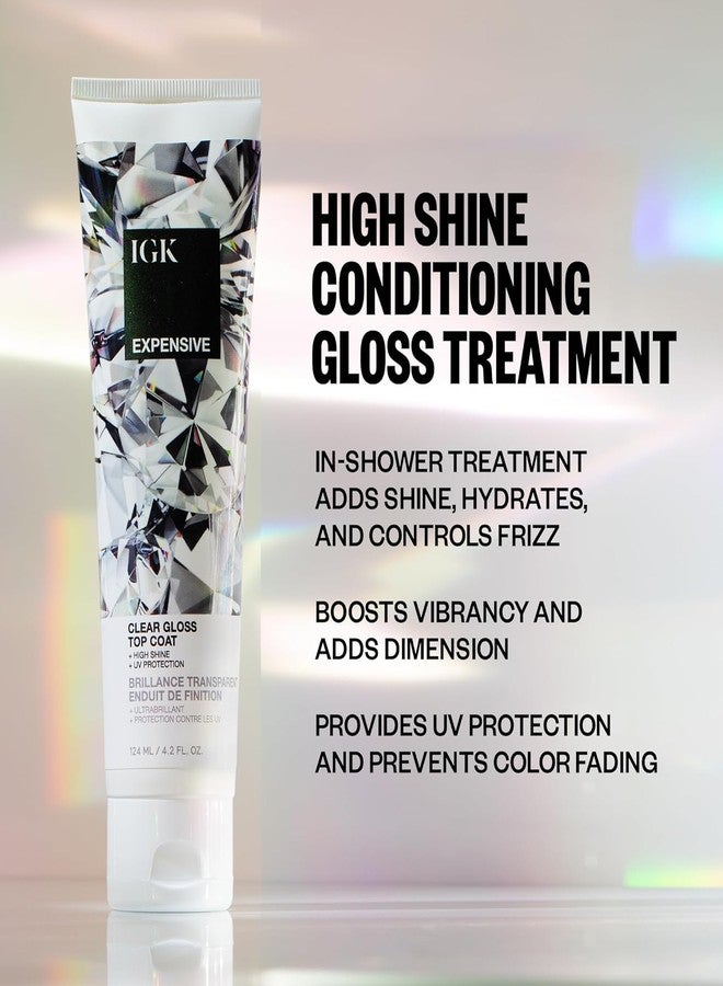 IGK Expensive Clear Gloss Top Coat + Cash In Instant Repair Serum | Vegan + Cruelty Free | 4.2 oz + 1.7 oz (Pack of 2) - Image 4