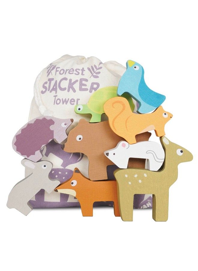 Le Toy Van Wooden Petilou Forest Stacker Puzzle & Bag Educational Balancing Activities Toy ; Great Gift For Kids And Toddlers ; Suitable For Age 18+ Months Old  - Image 1