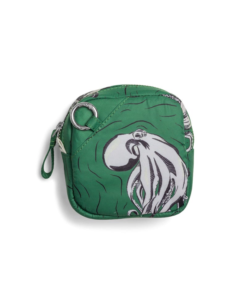 DailyObjects Easy Square Pouch | Crafted Using Soft-Touch and Water-Repellent Polyester | Polyfill Cushioning Assures Scratch-Free Security | Comes with an O-Ring to Attach Keys, Charms or Wristlets - Image 2