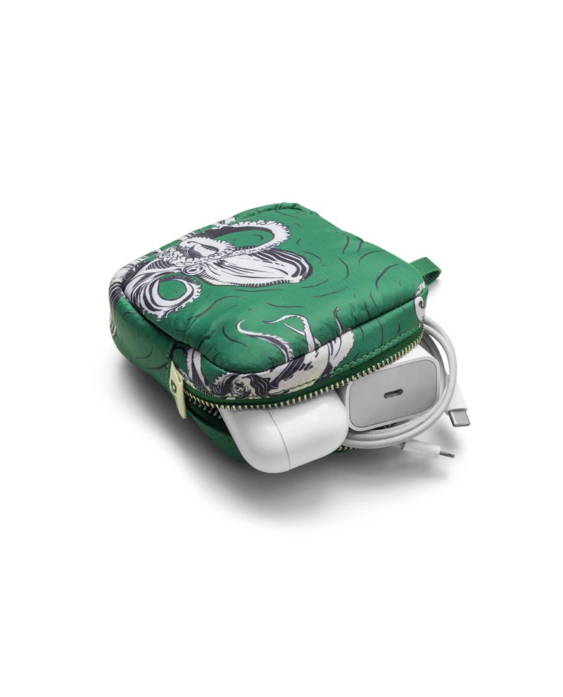 DailyObjects Easy Square Pouch | Crafted Using Soft-Touch and Water-Repellent Polyester | Polyfill Cushioning Assures Scratch-Free Security | Comes with an O-Ring to Attach Keys, Charms or Wristlets - Image 4