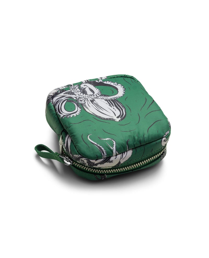 DailyObjects Easy Square Pouch | Crafted Using Soft-Touch and Water-Repellent Polyester | Polyfill Cushioning Assures Scratch-Free Security | Comes with an O-Ring to Attach Keys, Charms or Wristlets - Image 3