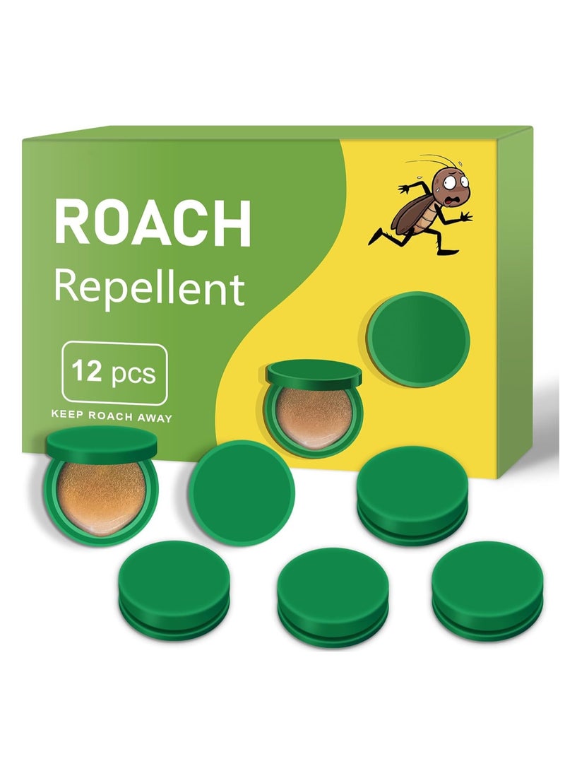 Generic NALACAL Roach Bait Stations, Natural Cockroach Repellent, Roach Traps Indoor/Outdoor Use, Roach Killer Indoor Infestation for Small  Large Roaches, Non-Toxic, Long Lasting Protection (12 PCS)  - Image 1