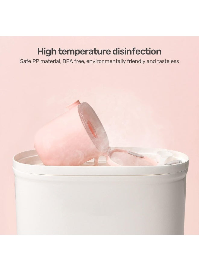 R for Rabbit صندوق التغذية الأول من R for Rabbit سيليكون للأطفال، صندوق حليب الأطفال متعدد الوظائف 210 جرام باللون الوردي - Image 3