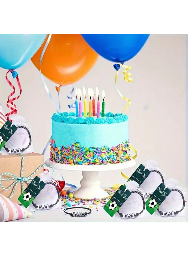 Set Of 5 Football Party Gifts With Bracelet And Drawstring Bag - Image 5