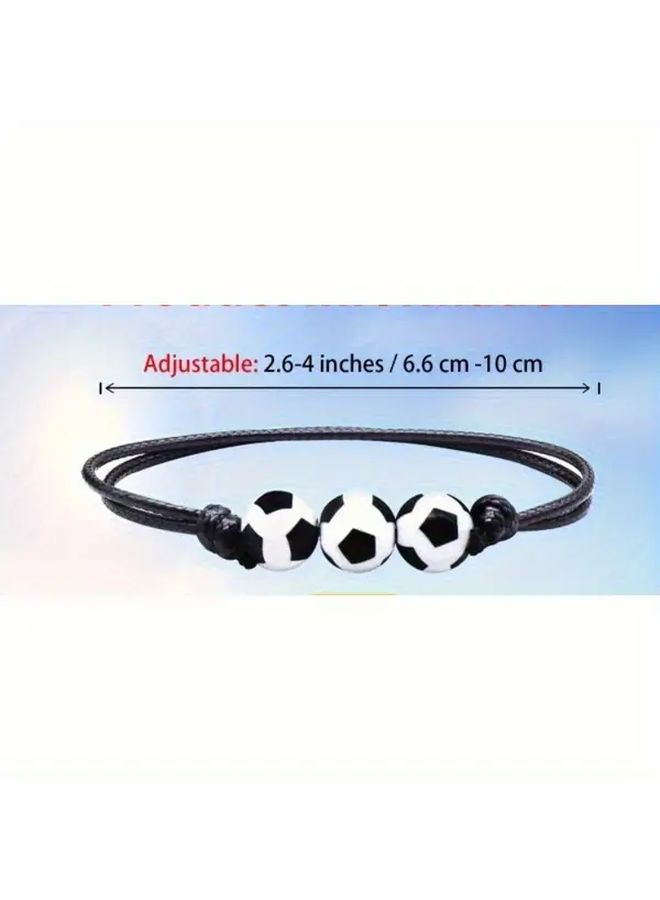 Set Of 5 Football Party Gifts With Bracelet And Drawstring Bag - Image 3