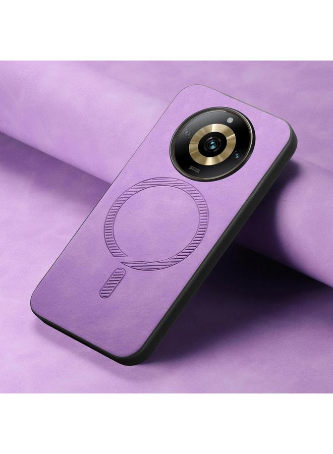 S-TOP Case For Realme 12 Pro+ Retro MagSafe Magnetic PU Back Cover Phone Case - Image 4