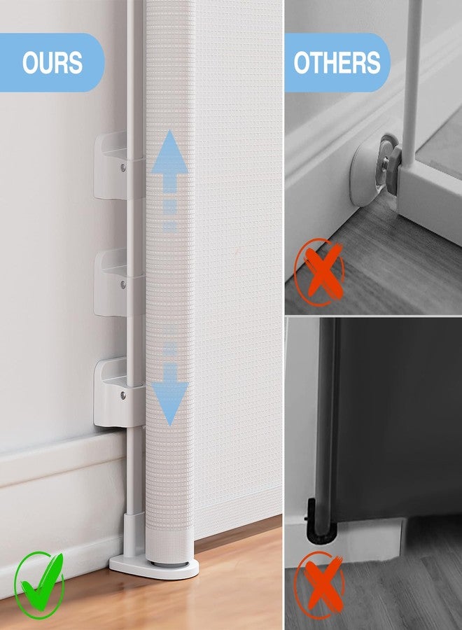 PRObebi Retractable Baby & Dog Gate - Extends to 72" Wide, 34" Tall, for Stairs, Doorways, Hallways & Outdoor Use - Image 5