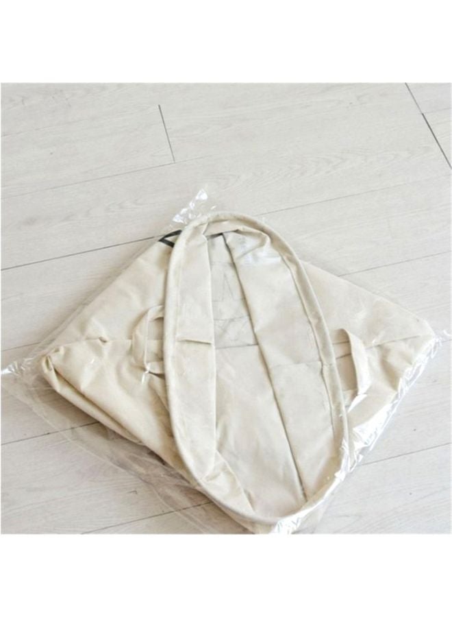 NIBEMINENT Linen Laundry Bag White/Black - Image 5