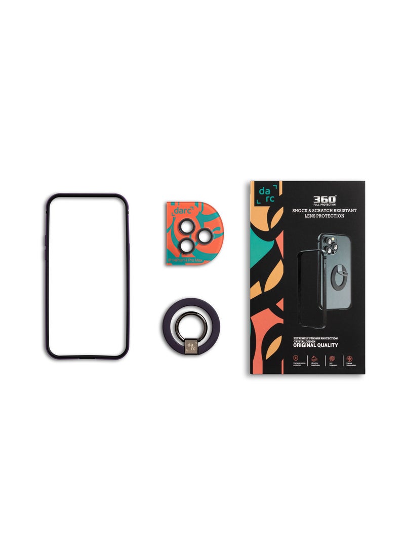 darc iPhone 14 Pro Max 3-in-1 Frame + Camera Protection + MagSafe Grip Black  - Image 3