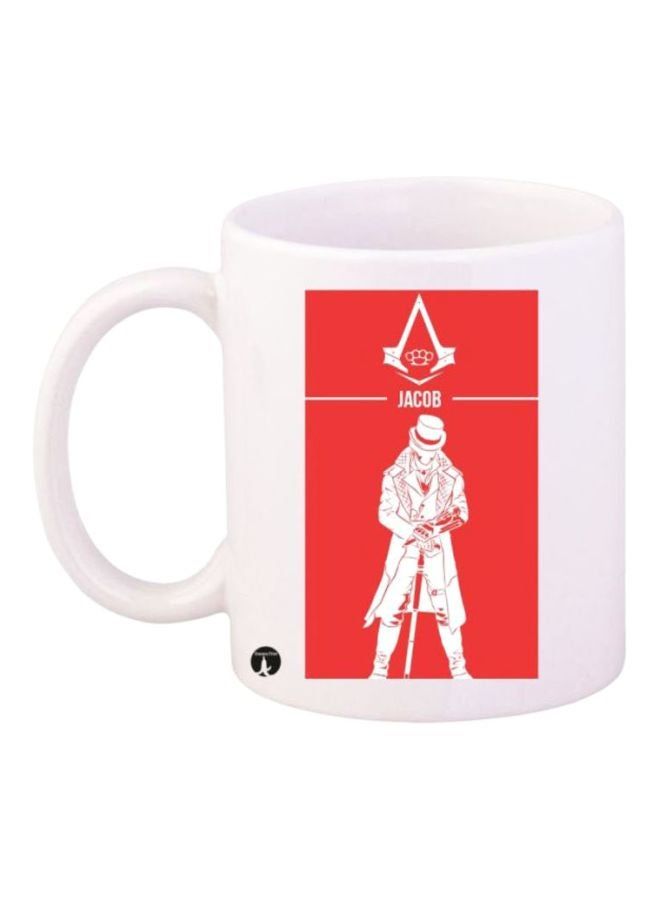 RKN Assassin's Creed Printed Coffee Mug White/Red - Image 1