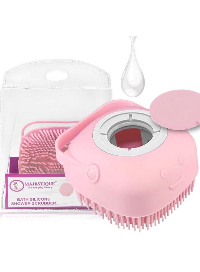MAJESTIQUE Silicone Brush For Body Easy Clean Exfoliating Body Brush Loofah Silicone Suitable For All Skin Types Perfect Rubber Scrubber For Bathing 80Ml Color May Vary - Image 1