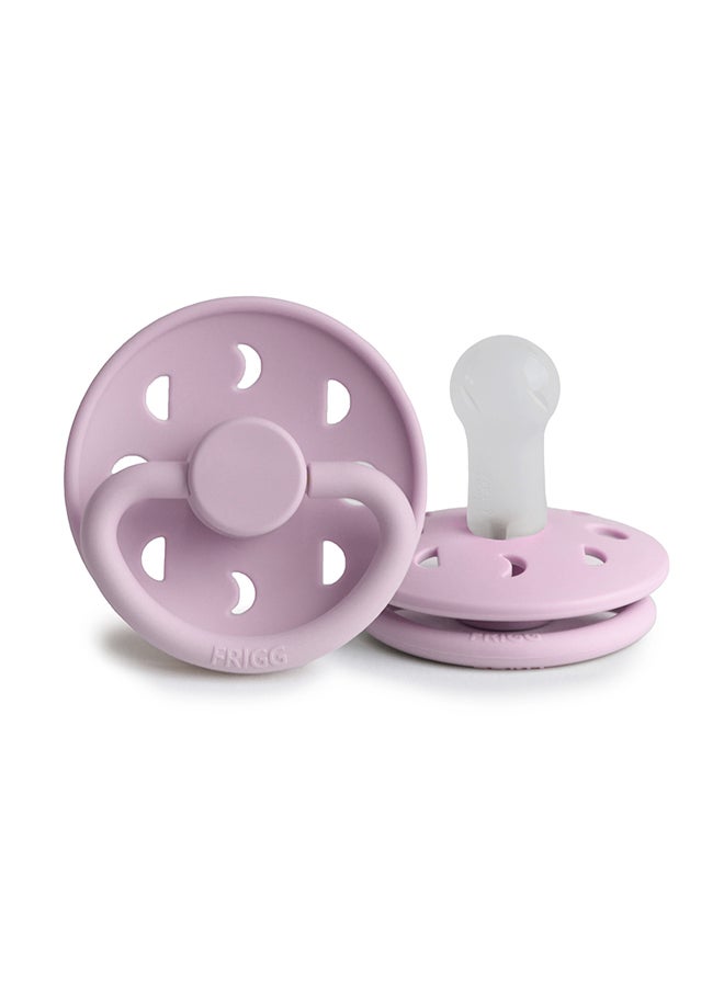 FRIGG Moon Phase Silicone Baby Pacifier 6-18M 1-Pack Soft Lilac - Size 2 - Image 2