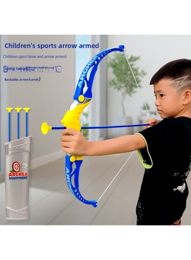 Special For Children's Bow And Arrow Toys Outdoor Shooting Folding Deformation Archery With Sucker Target Boy Sports Suit-Specifications:Yellow - Image 4