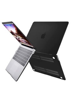 Case MacBook Pro 13 inch Case 2020-2016 Release A2338 M1 A2289 A2251 A2159 A1989 A1706 A1708 with/without Touch Bar Protective Plastic Hard Shell Case Cover (Black)  - Image 4