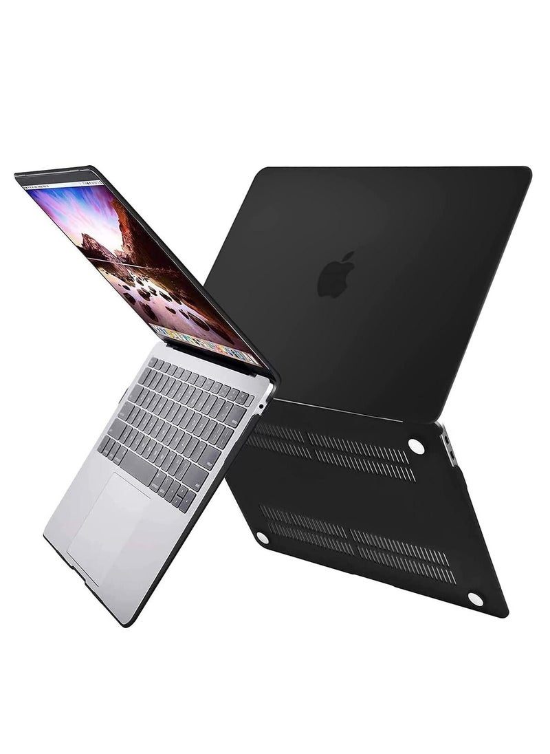 Case - MacBook Pro 13 inch Case 2020-2016 Release A2338 M1 A2289 A2251 A2159 A1989 A1706 A1708 with/without Touch Bar Protective Plastic Hard Shell Case Cover (Black) - Image 1