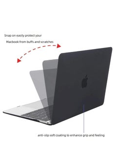 Case MacBook Pro 13 inch Case 2020-2016 Release A2338 M1 A2289 A2251 A2159 A1989 A1706 A1708 with/without Touch Bar Protective Plastic Hard Shell Case Cover (Black)  - Image 3