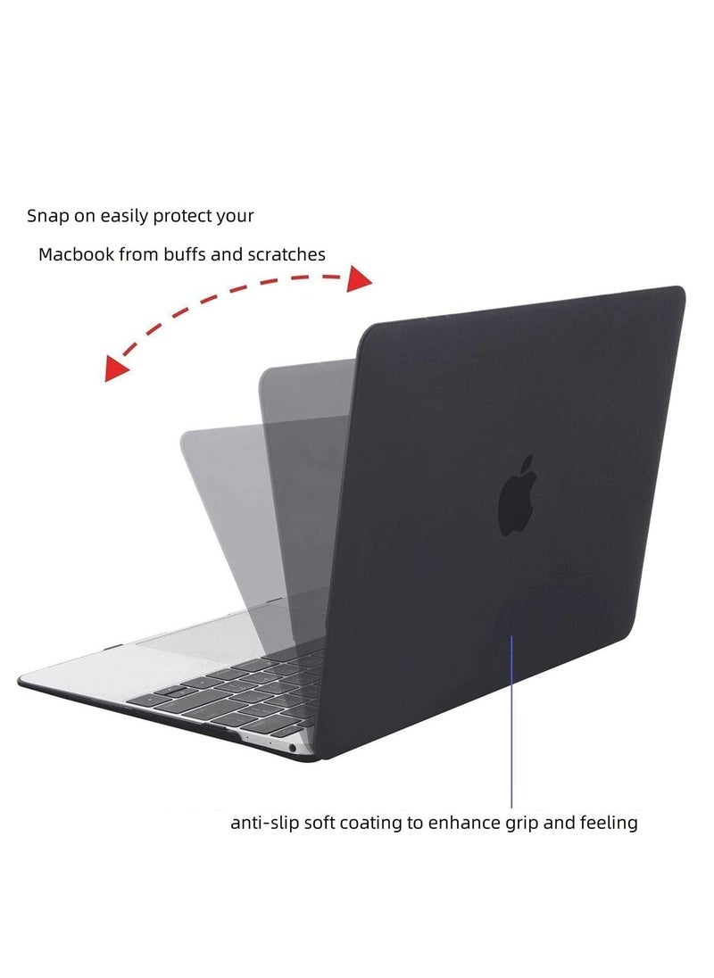 Case - MacBook Pro 13 inch Case 2020-2016 Release A2338 M1 A2289 A2251 A2159 A1989 A1706 A1708 with/without Touch Bar Protective Plastic Hard Shell Case Cover (Black) - Image 1