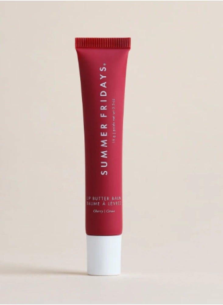 SUMMER FRIDAYS SUMMER FRIDAYS Lip Butter Balm - Hydrating & Shiny Lip Treatment, Cherry 15g  - Image 1