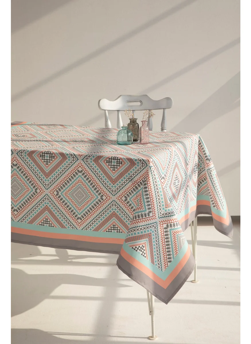 Ays Home Mint Ethnic Pattern Dining Table Cloth