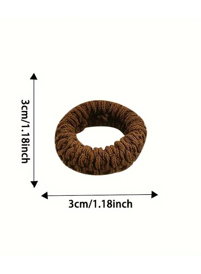 Ucanbe 6pcs Thick & Durable Hair Ties for Women - High Elasticity, Solid Color Ponytail Holders, All-Season Fashion Accessories - Image 3