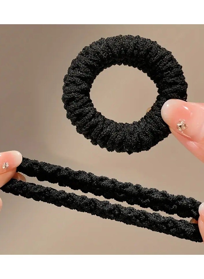 Ucanbe 6pcs Thick & Durable Hair Ties for Women - High Elasticity, Solid Color Ponytail Holders, All-Season Fashion Accessories - Image 4