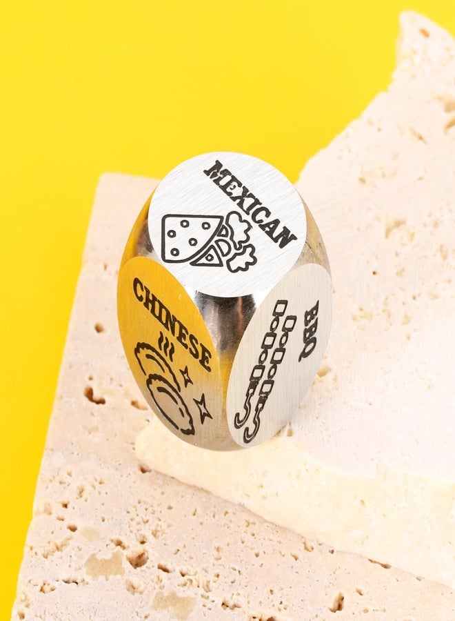 TI-EDC Valentines Gifts for Boyfriend Anniversary Steel Gift for Couples Food Date Night Decision Dice for Boyfriend Girlfriend Him Her Foodie Dice Gifts for Women Men Birthday Christmas Wedding Gift - Image 4