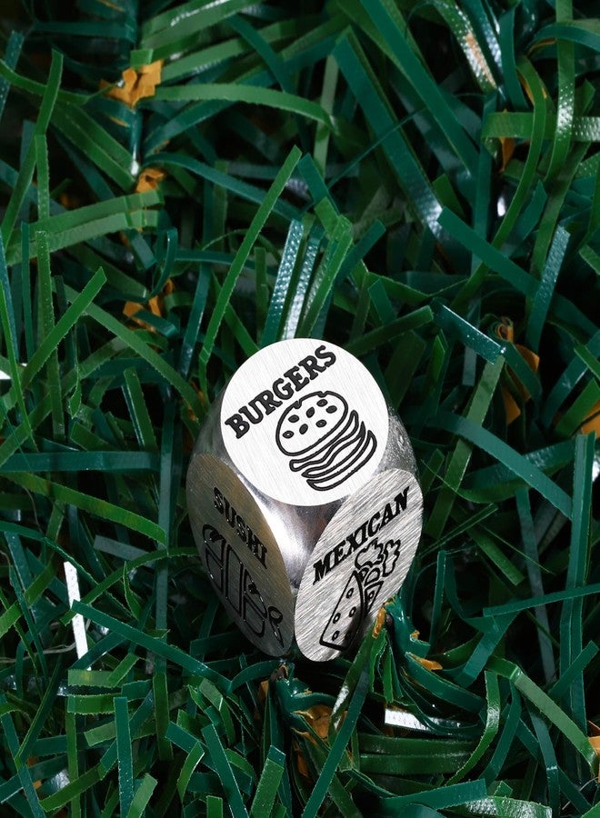 TI-EDC Valentines Gifts for Boyfriend Anniversary Steel Gift for Couples Food Date Night Decision Dice for Boyfriend Girlfriend Him Her Foodie Dice Gifts for Women Men Birthday Christmas Wedding Gift - Image 5