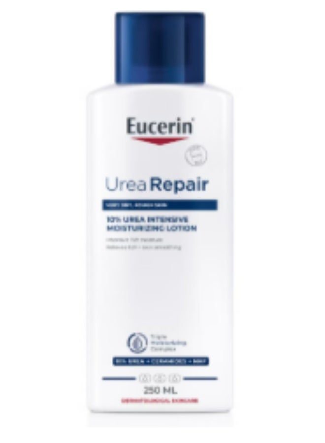 Eucerin Urearepair Plus 10% Urea Body Lotion With Ceramide, Immediate 48-Hour Relief For Dry Skin Suitable For Mature And Diabetic Skin White 250ml - Image 1