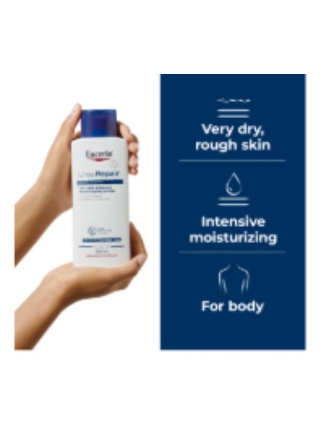 Eucerin Urearepair Plus 10% Urea Body Lotion With Ceramide, Immediate 48-Hour Relief For Dry Skin Suitable For Mature And Diabetic Skin White 250ml - Image 3