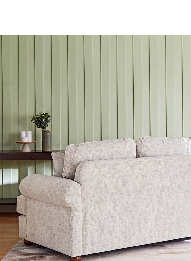 Home Box Donatella 3-Seater Fabric Sofa with 2 Cushions 99x100x220 cm - Image 3