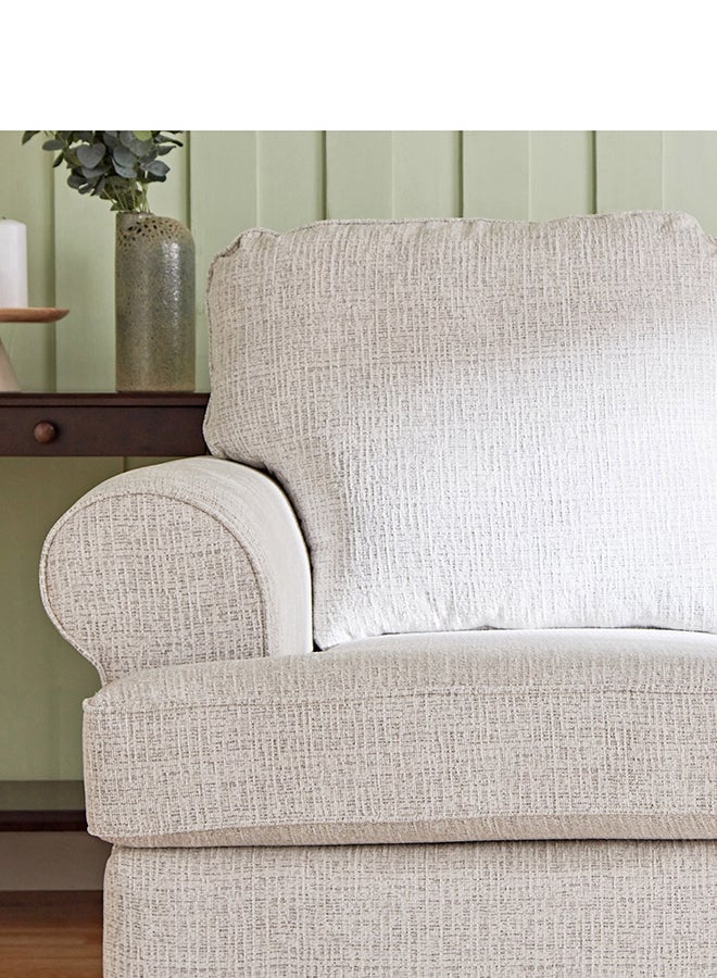 Home Box Donatella 3-Seater Fabric Sofa with 2 Cushions 99x100x220 cm - Image 5